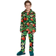 Kids  Long Sleeve Velvet Pajamas Set 