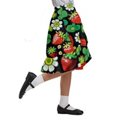 Kids  Ruffle Flared Wrap Midi Skirt 