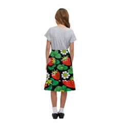 Kids  Ruffle Flared Wrap Midi Skirt 