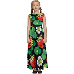 Kids  Satin Sleeveless Maxi Dress 