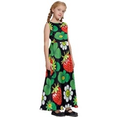 Kids  Satin Sleeveless Maxi Dress 