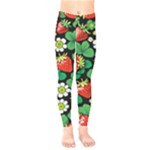 Strawberries Pattern Kids  Classic Winter Leggings