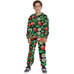 Strawberries Pattern Kids  Sweatshirt set