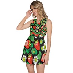 Sleeveless High Waist Mini Dress 