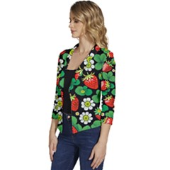 Women s Casual 3/4 Sleeve Spring Jacket 