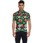 Strawberries Pattern Men s Short Sleeve Cycling Jersey