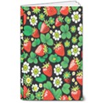 Strawberries Pattern 8  x 10  Softcover Notebook