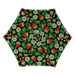 Strawberries Pattern Automatic Folding Umbrella with Case (Small)