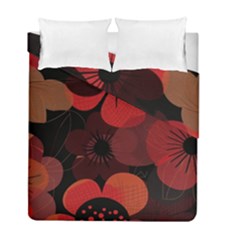 Flower Floral Flora Nature Pattern Background Backdrop Duvet Cover Double Side (Full/ Double Size) from ArtsNow.com