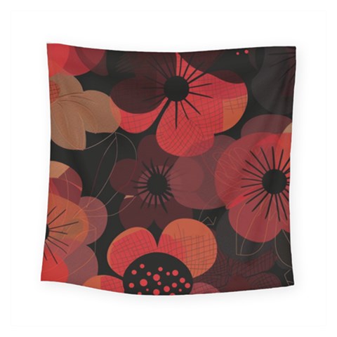 Flower Floral Flora Nature Pattern Background Backdrop Square Tapestry (Small) from ArtsNow.com