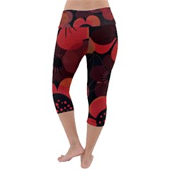 Lightweight Velour Capri Yoga Leggings 