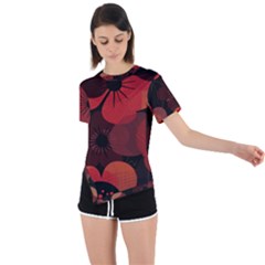 Asymmetrical Short Sleeve Sports T-Shirt 