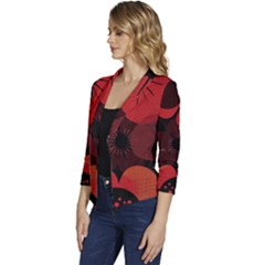 Women s Casual 3/4 Sleeve Spring Jacket 