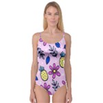 Flowers Petals Pineapples Fruit Camisole Leotard 