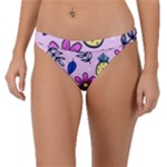 Flowers Petals Pineapples Fruit Band Bikini Bottoms