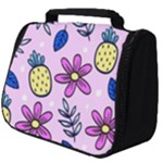 Flowers Petals Pineapples Fruit Full Print Travel Pouch (Big)