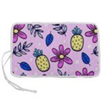 Flowers Petals Pineapples Fruit Pen Storage Case (L)