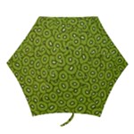 Kiwi Fruit Pattern Green Background Mini Folding Umbrellas