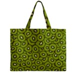 Kiwi Fruit Pattern Green Background Zipper Mini Tote Bag