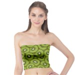 Kiwi Fruit Pattern Green Background Tube Top