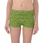 Kiwi Fruit Pattern Green Background Boyleg Bikini Bottoms