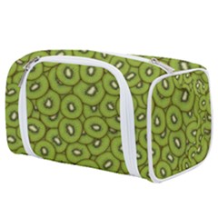 Kiwi Fruit Pattern Green Background Toiletries Pouch from ArtsNow.com