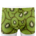 Kiwi Fruit Pattern Green Background Men s Boxer Briefs