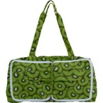 Kiwi Fruit Pattern Green Background Multi Function Bag