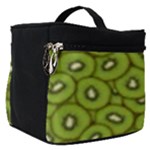 Kiwi Fruit Pattern Green Background Make Up Travel Bag (Small)