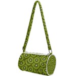 Kiwi Fruit Pattern Green Background Mini Cylinder Bag