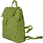 Kiwi Fruit Pattern Green Background Buckle Everyday Backpack