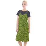 Kiwi Fruit Pattern Green Background Camis Fishtail Dress