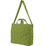 Kiwi Fruit Pattern Green Background Square Shoulder Tote Bag