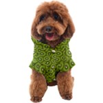 Kiwi Fruit Pattern Green Background Dog Coat