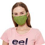 Kiwi Fruit Pattern Green Background Crease Cloth Face Mask (Adult)