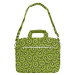 Kiwi Fruit Pattern Green Background MacBook Pro 13  Shoulder Laptop Bag 