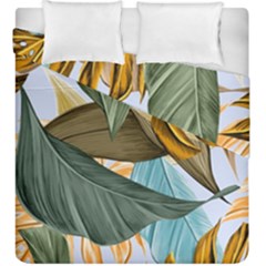 Monstera Palm Leaves Plants Duvet Cover Double Side (King Size) from ArtsNow.com