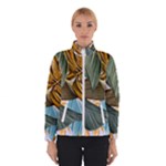 Monstera Palm Leaves Plants Women s Bomber Jacket