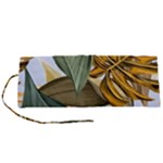 Monstera Palm Leaves Plants Roll Up Canvas Pencil Holder (S)