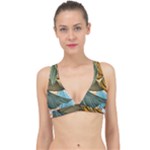 Monstera Palm Leaves Plants Classic Banded Bikini Top