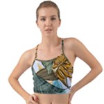 Monstera Palm Leaves Plants Mini Tank Bikini Top