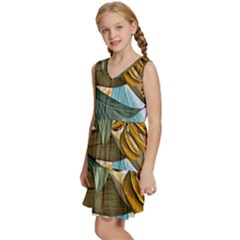 Kids  Sleeveless Tiered Mini Dress 