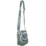 Silky Sage Abstract Elegant Print Design Shoulder Strap Belt Bag