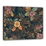 Floral Seamless Pattern Decorative Canvas 20  x 16  (Stretched)