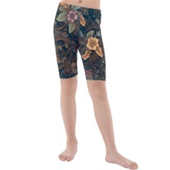 Kids  Mid Length Swim Shorts 