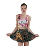 Floral Seamless Pattern Decorative Mini Skirt