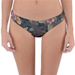 Floral Seamless Pattern Decorative Reversible Hipster Bikini Bottoms