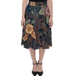 Floral Seamless Pattern Decorative Classic Midi Skirt