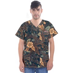 Men s V-Neck Scrub Top 