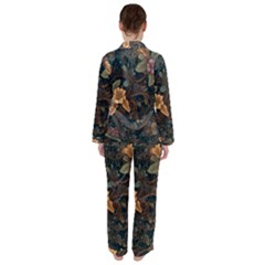 Women s Long Sleeve Satin Pajamas Set	 